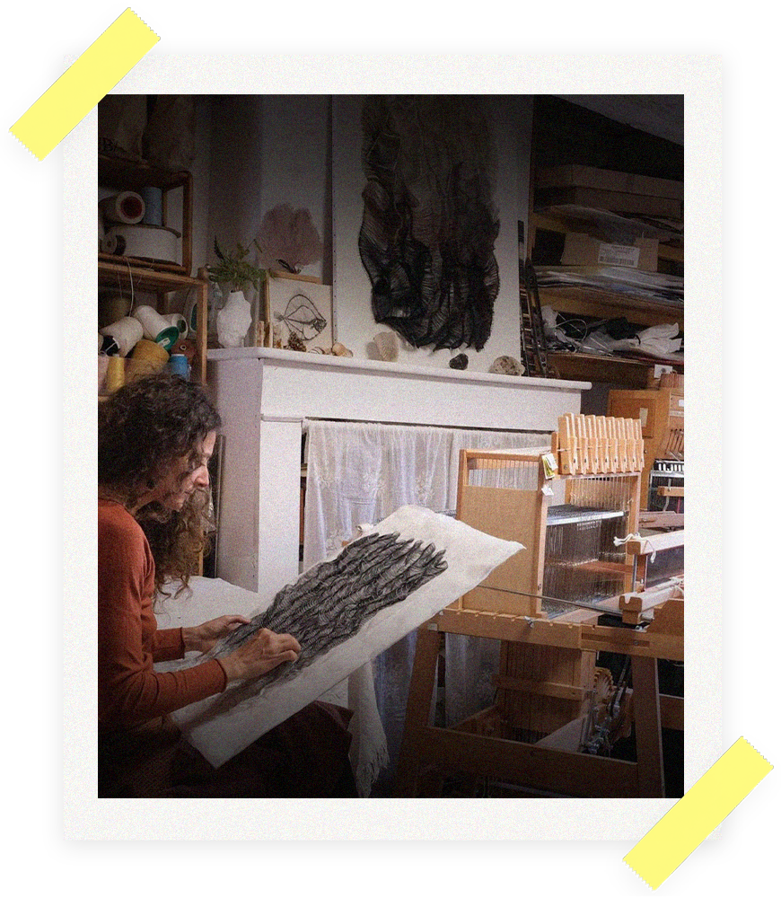 Atelier d'un des créatifs résidents du Bazart, ateliers partagés à Saint-Antonin-Noble-Val